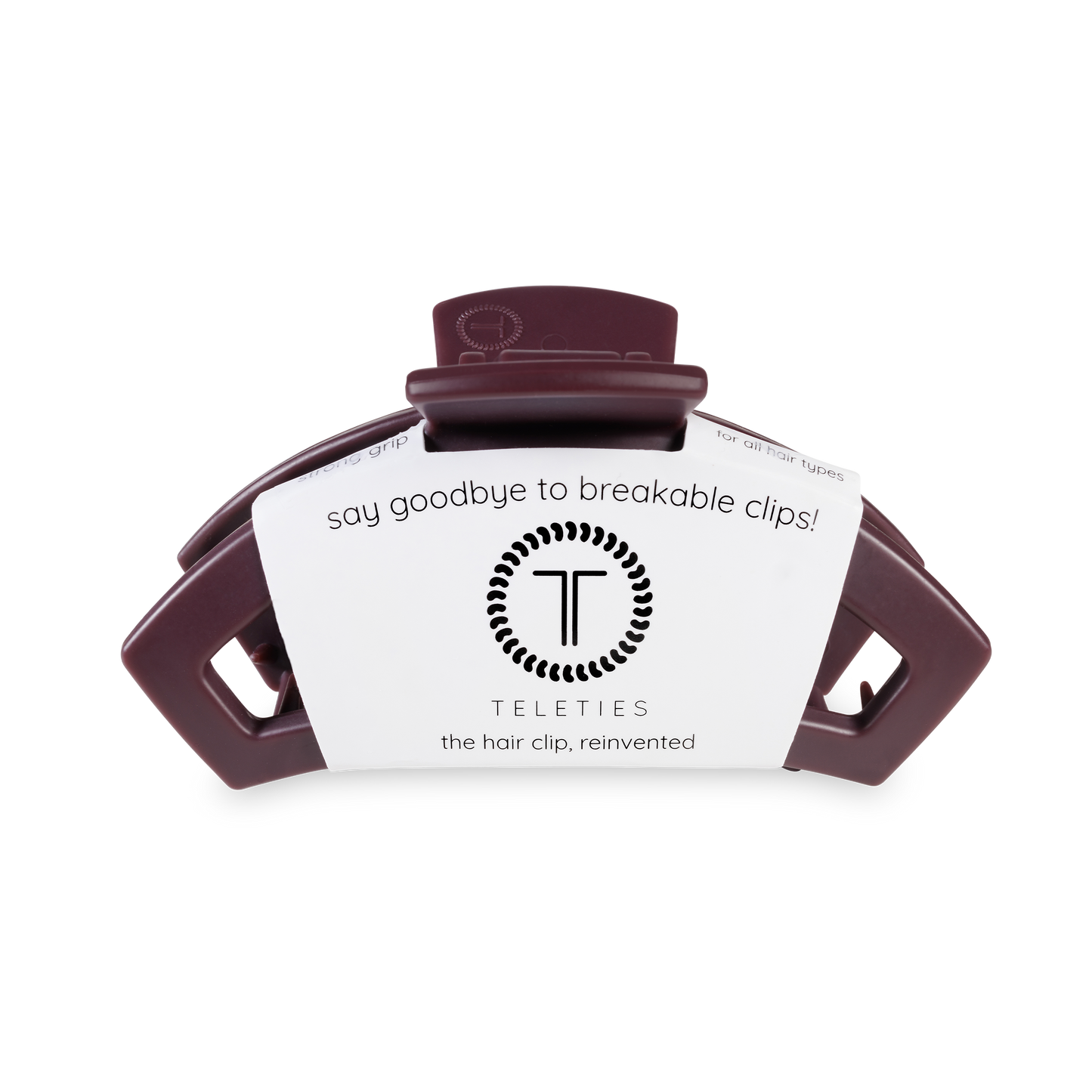Open Hair Clip | Med. | Burgundy Bliss