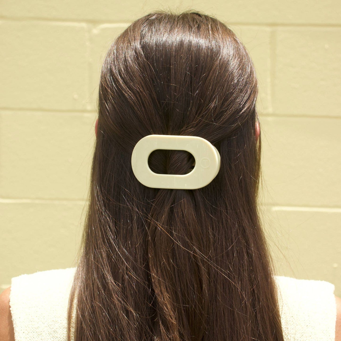 Flat Round Hair Clip | Small | Butter Yellow