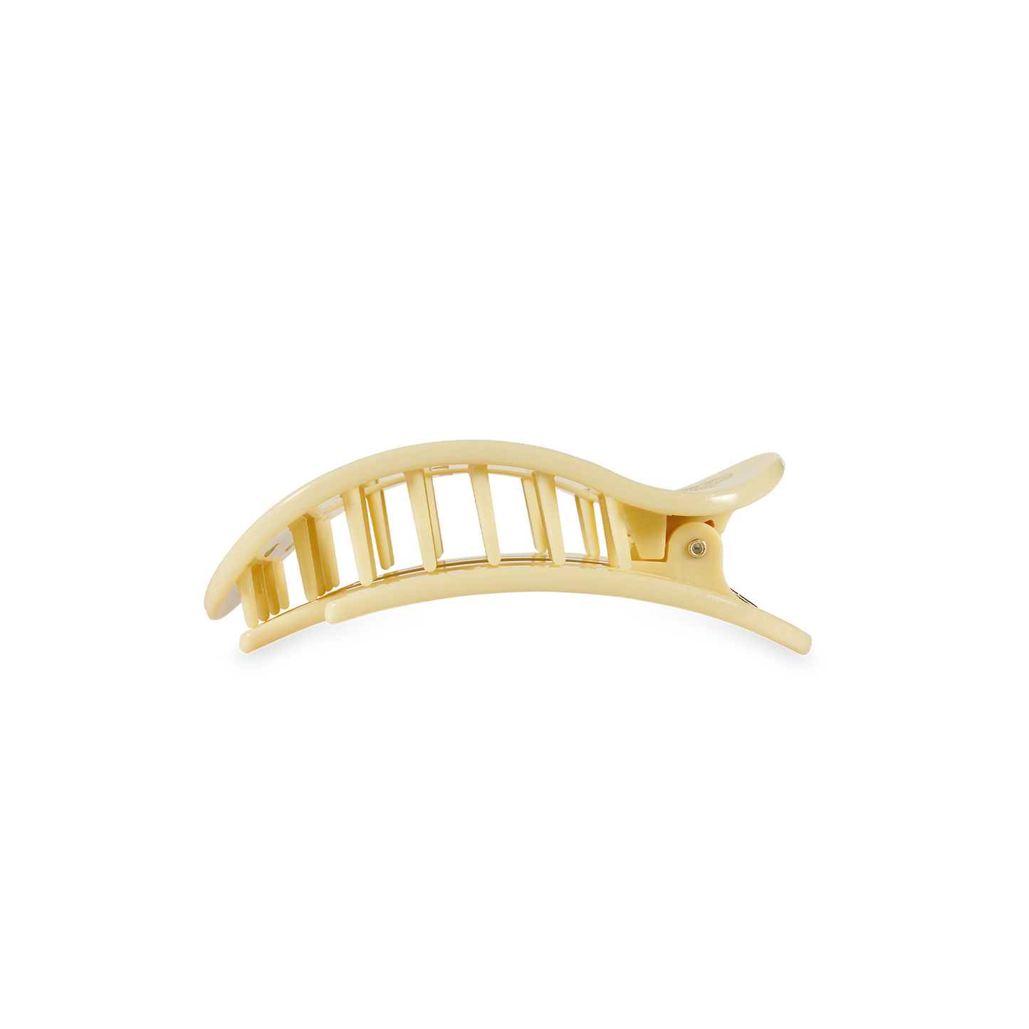 Flat Round Hair Clip | Small | Butter Yellow