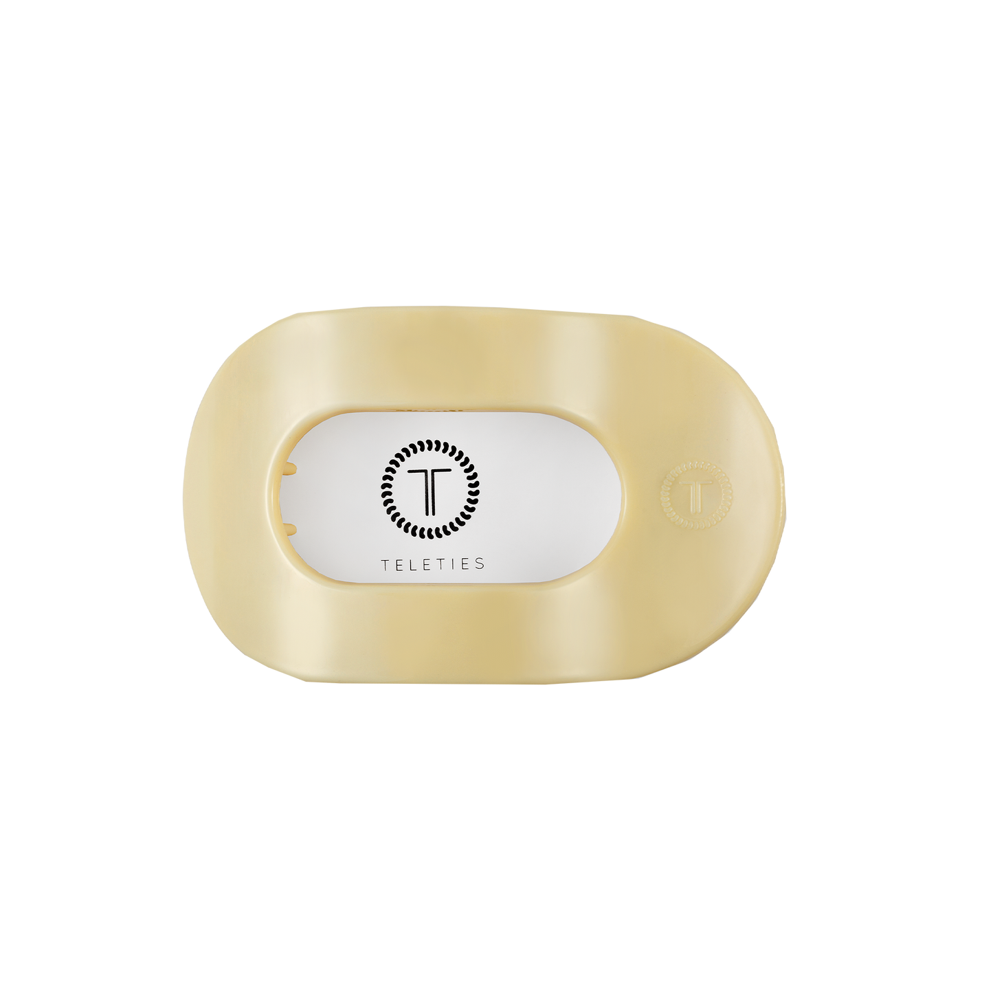 Flat Round Hair Clip | Small | Butter Yellow