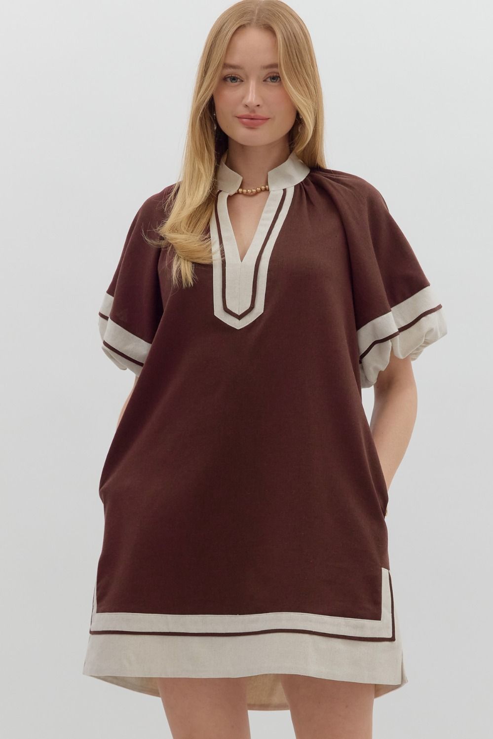Chocolate Contrast Dress