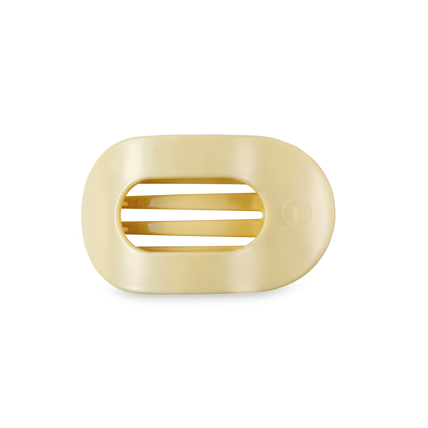 Flat Round Hair Clip | Small | Butter Yellow