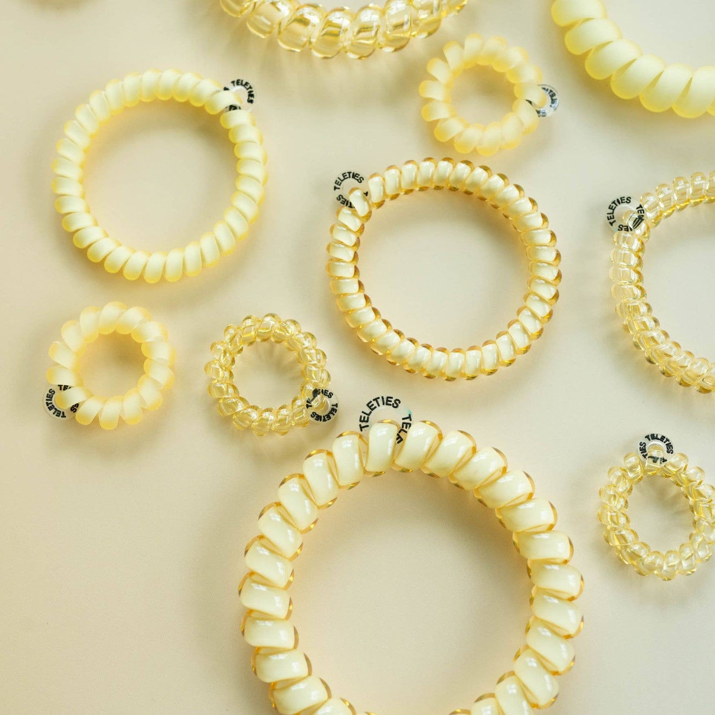 Spiral Hair Coils | Large | Butter Yellow Hair Ties