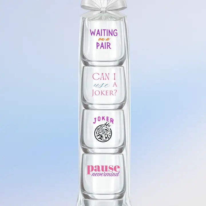 Mahjong Plastic Wine Gift Set