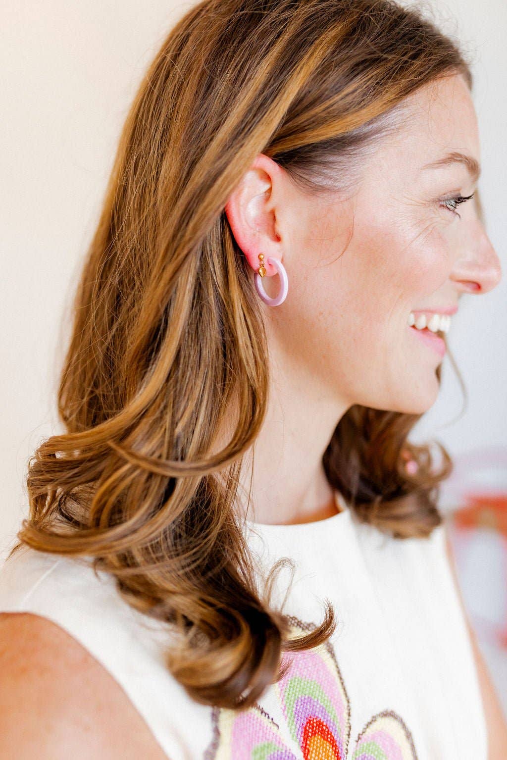 Screwback Stud Earrings - Millie Heart Gold