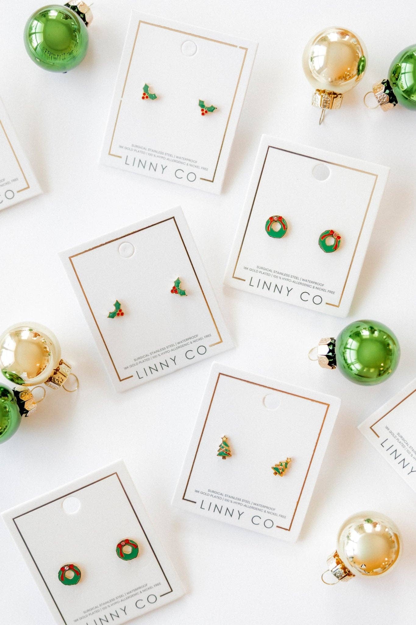 Screwback Stud Earrings - Noelle