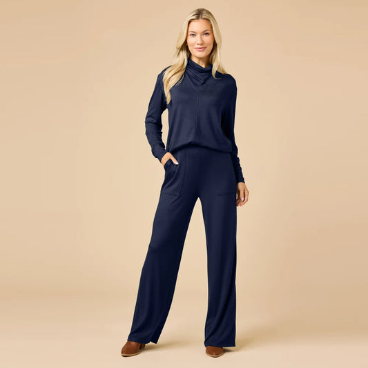 Dream Jersey Cowl Neck Lounge Set