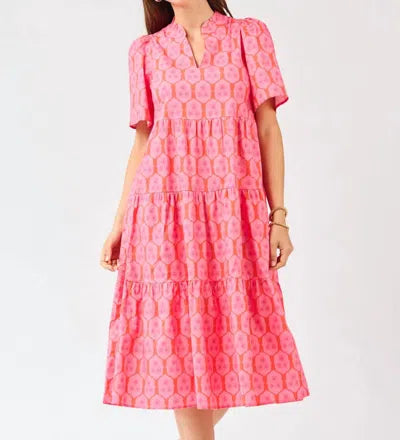 Pink Ivy Rosette Dress
