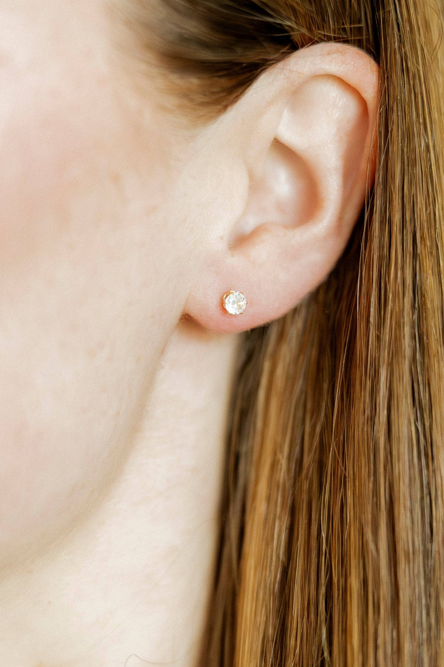 Screwback Stud Earrings - Helen Gold