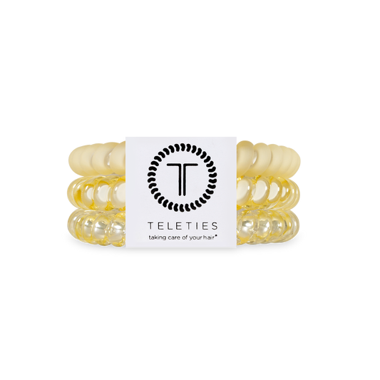 Spiral Hair Coils | Large | Butter Yellow Hair Ties