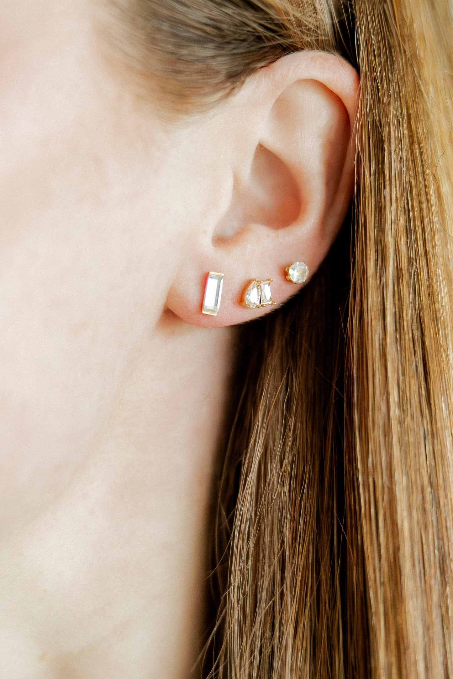 Screwback Stud Earrings - Helen Gold