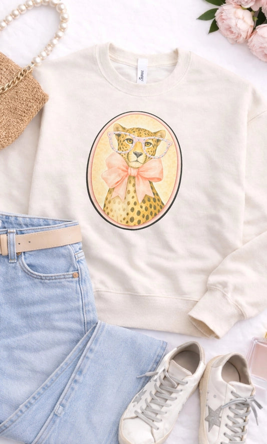 Cheetah w/ Specs Sweatshirt