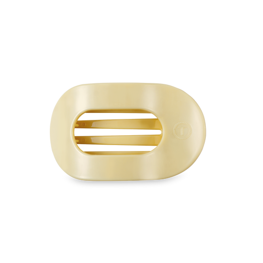 Flat Round Hair Clip | Small | Butter Yellow