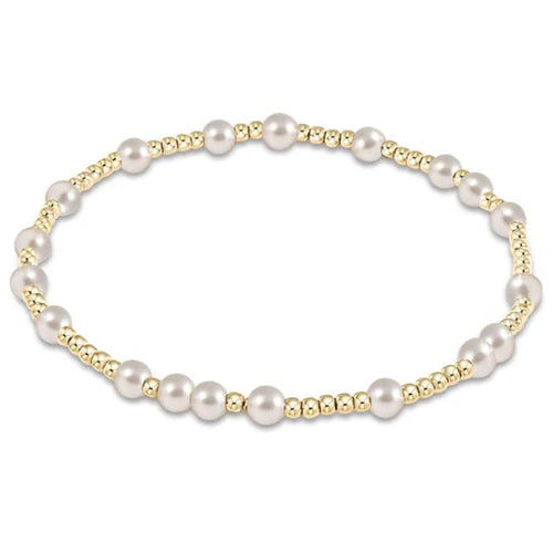 Extend Hope Unwritten 3mm Bead Bracelet- Pearl