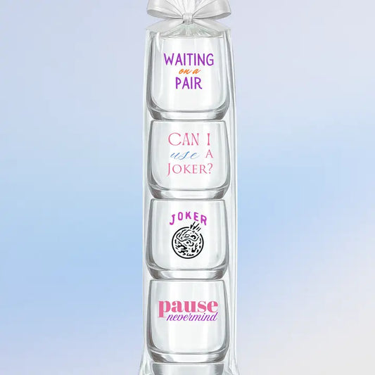 Mahjong Plastic Wine Gift Set