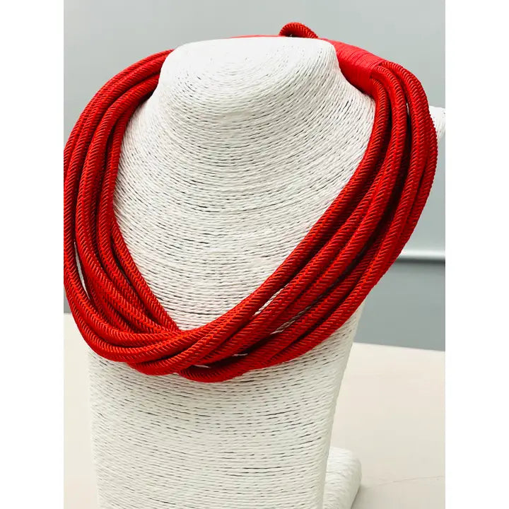 Multi Strand Cord Necklace