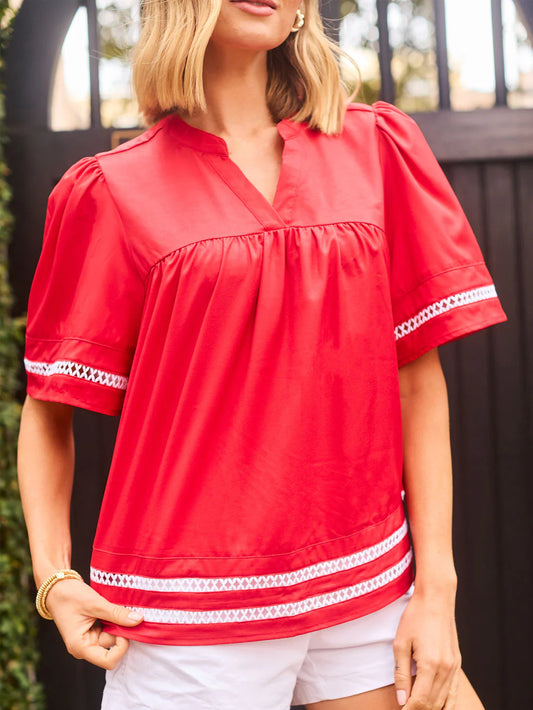 Jasmine Top Red
