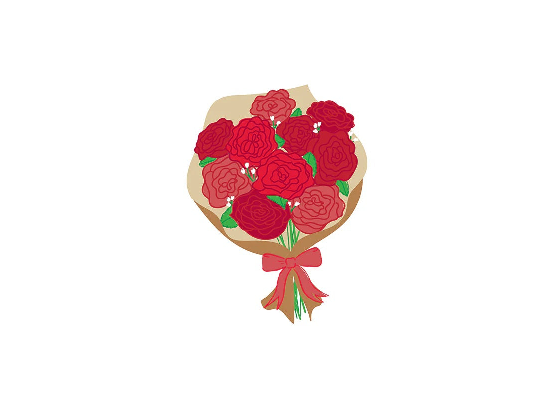 Mini Attachment- Roses are red bouquet
