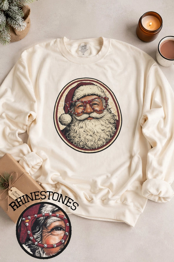 Santa w/ Specs Sweatshirt