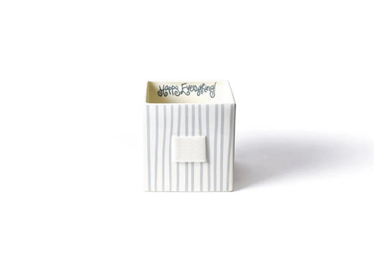 Medium Cube-Stone Stripe