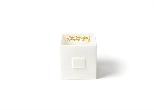 Medium Cube-White Dot