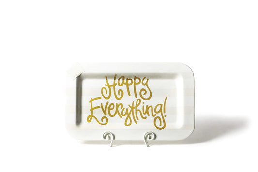 Happy Everything Platter-white stripe : Rectangle